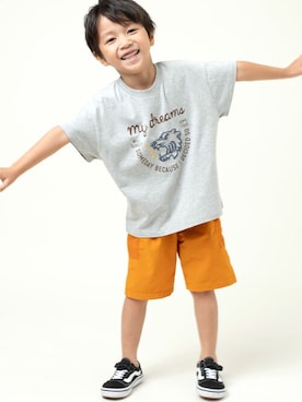 「DILASH（ディラッシュ）のアイテム」を使った、DIL baby&kids shopさん（キッズ・110cm）の春コーディネート