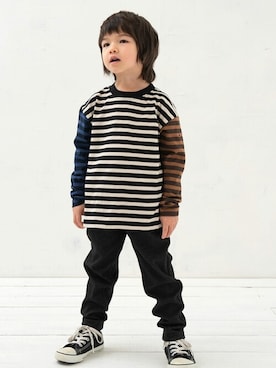 「DILASH（ディラッシュ）のアイテム」を使った、DIL baby&kids shopさん（キッズ・105cm）の秋コーディネート