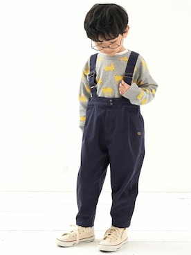 「DILASH（ディラッシュ）のアイテム」を使った、DIL baby&kids shopさん（キッズ・106cm）の秋コーディネート