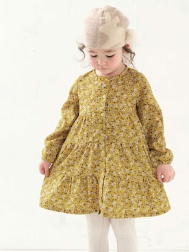「la poche biscuit（ラポシェビスキュイ）のアイテム（ワンピース/ドレス）」を使った、DIL baby&kids shopさん（キッズ・106cm）の秋コーディネート