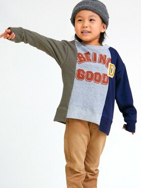 「DILASH（ディラッシュ）のアイテム」を使った、DIL baby&kids shopさん（キッズ・108cm）の秋コーディネート