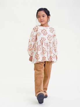「la poche biscuit（ラポシェビスキュイ）のアイテム（スウェット）」を使った、DIL baby&kids shopさん（キッズ・112cm）の秋コーディネート