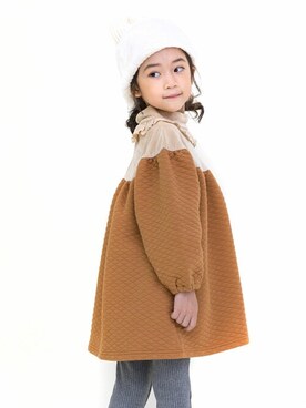 「la poche biscuit（ラポシェビスキュイ）のアイテム（パンツ）」を使った、DIL baby&kids shopさん（キッズ・112cm）の秋コーディネート