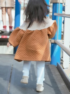 「la poche biscuit（ラポシェビスキュイ）のアイテム（パンツ）」を使った、DIL baby&kids shopさん（キッズ・80cm）の秋コーディネート