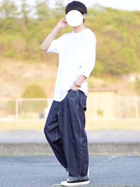 「ｏｒｏｂｉａｎｃｏ」｜なおゑさん（メンズ・180cm）の春コーディネート