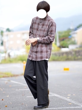 「時計」｜「アイテム（その他）」を使った、なおゑさん（メンズ・180cm）の秋コーディネート