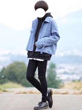 「INTER FACTORY（インターファクトリー）のアイテム（その他アウター）」を使った、なおゑさん（メンズ・180cm）の秋コーディネート