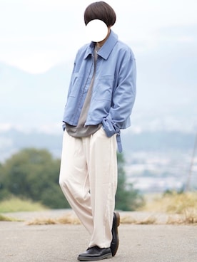 「INTER FACTORY（インターファクトリー）のアイテム（その他アウター）」を使った、なおゑさん（メンズ・180cm）の秋コーディネート