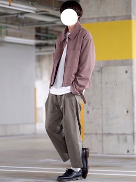 「INTER FACTORY（インターファクトリー）のアイテム（その他アウター）」を使った、なおゑさん（メンズ・180cm）の秋コーディネート