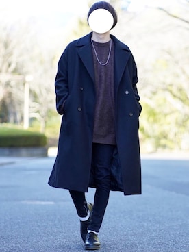 「LEVENDIS（レベンディス）のアイテム」を使った、なおゑさん（メンズ・180cm）の冬コーディネート