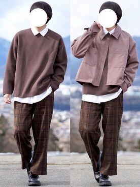 「INTER FACTORY（インターファクトリー）のアイテム（その他アウター）」を使った、なおゑさん（メンズ・180cm）の冬コーディネート