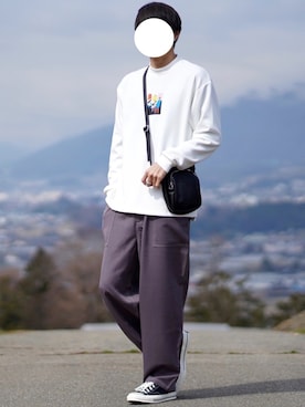「BASQUE magenta（バスクマゼンタ）のアイテム（ブルゾン）」を使った、なおゑさん（メンズ・180cm）の春コーディネート