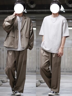 「ADRER（アドラー）の【ADRER】surgical stainless necklace / サージカルステンレスネックレス（ネックレス）」を使った、なおゑさん（メンズ・180cm）の春コーディネート