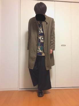 「DETAILS（ディテールズ）のアイテム（スラックス）」を使った、たっちゃんさん（メンズ・178cm）の冬コーディネート