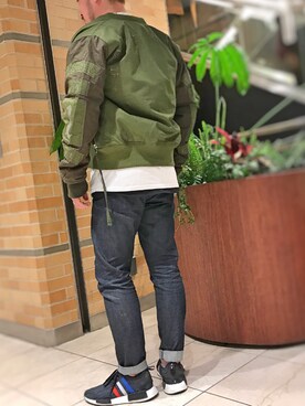 「STAMPD（スタンプド）のアイテム（ジャケット/アウター）」を使った、鈴木健之さん（メンズ・180cm）の冬コーディネート