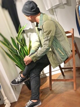 「MAREA ERRE（マレアエッレ）のアイテム」を使った、鈴木健之さん（メンズ・180cm）の冬コーディネート