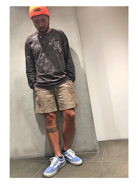 「MAREA ERRE（マレアエッレ）のアイテム」を使った、鈴木健之さん（メンズ・180cm）の夏コーディネート