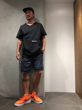 「SToL（ストル）のアイテム」を使った、鈴木健之さん（メンズ・180cm）の夏コーディネート
