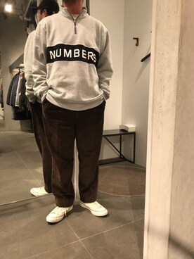 「NUMBERS EDITION(ナンバーズエディション)のアイテム」を使った、鈴木健之さん(メンズ・180cm)の冬コーディネート