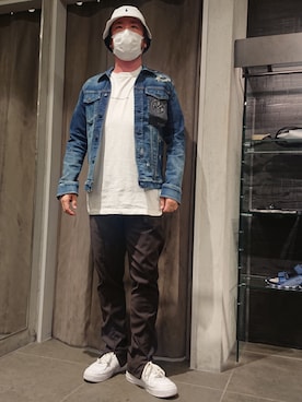 「surt（サート）のアイテム（ブルゾン）」を使った、鈴木健之さん（メンズ・180cm）の春コーディネート