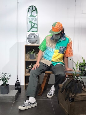 「B'2nd（ビーセカンド）のアイテム（レッグウェア）」を使った、鈴木健之さん（メンズ・180cm）の春コーディネート