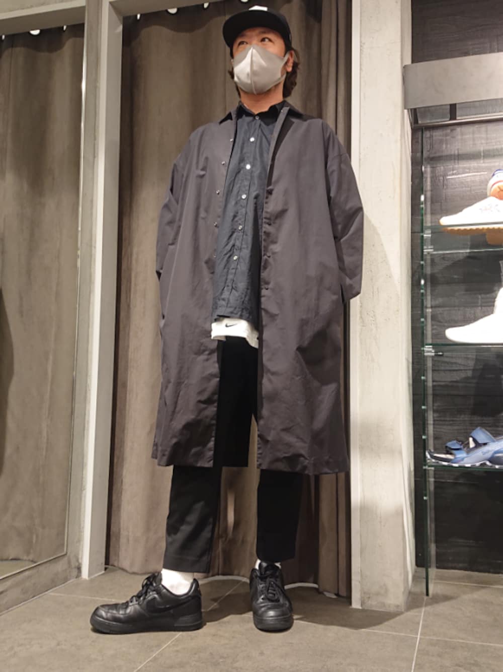 ATON コート ロングコーチジャケット ATON（エイトン）の「ATON（エイトン）COACH COAT/コーチコート