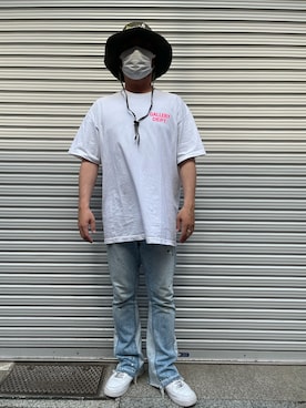 「GALLERY DEPT（ギャラリーデプト）のアイテム」を使った、鈴木健之さん（メンズ・180cm）の春コーディネート
