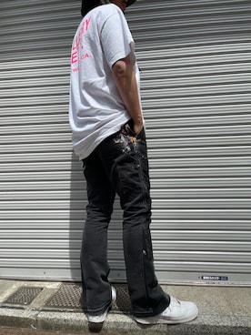 「GALLERY DEPT（ギャラリーデプト）のアイテム」を使った、鈴木健之さん（メンズ・180cm）の春コーディネート