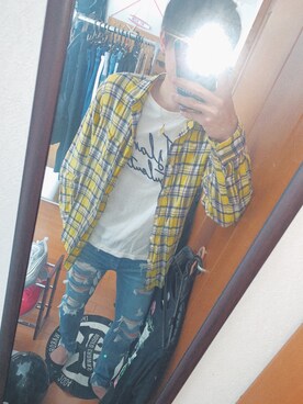 「GLORY（グローリー）のアイテム」を使った、ぽにーさん（メンズ・165cm）の春コーディネート