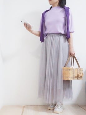 「TOCCA（トッカ）のアイテム」を使った、yuccaさん（レディース・155cm）の春コーディネート