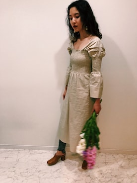 「2018ss」｜「アイテム（その他）」を使った、chihiro oyaさん（レディース・163cm）の春コーディネート