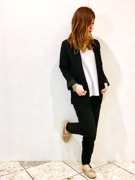 「ミネトンカ」｜noguchiさん（レディース・159cm）の冬コーディネート