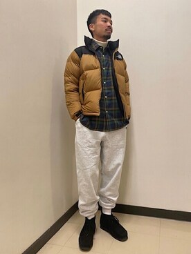 Ships シップス のダウンジャケット コート ブラウン系 を使ったメンズ人気ファッションコーディネート Wear