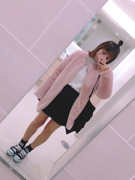 유카⑅⃝さん（レディース・156cm）の冬コーディネート