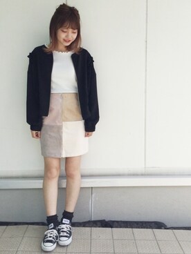 유카⑅⃝さん（レディース・156cm）の冬コーディネート