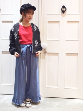 「archives（アルシーヴ）のアイテム（キャスケット）」を使った、유카⑅⃝さん（レディース・156cm）の冬コーディネート