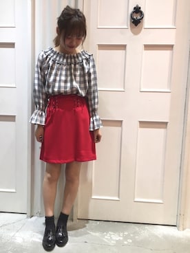 유카⑅⃝さん（レディース・156cm）の冬コーディネート