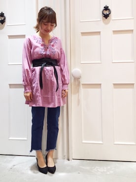 유카⑅⃝さん（レディース・156cm）の春コーディネート