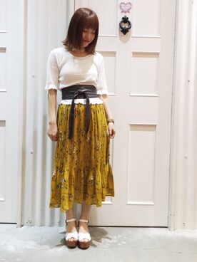 유카⑅⃝さん（レディース・156cm）の春コーディネート
