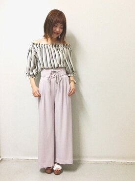 유카⑅⃝さん（レディース・156cm）の春コーディネート