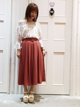 유카⑅⃝さん（レディース・156cm）の春コーディネート