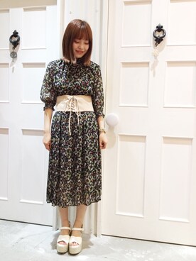 유카⑅⃝さん（レディース・156cm）の春コーディネート