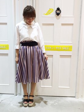 유카⑅⃝さん（レディース・156cm）の夏コーディネート