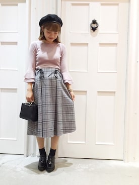 「archives（アルシーヴ）のアイテム（帽子）」を使った、유카⑅⃝さん（レディース・156cm）の夏コーディネート