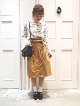 「archives（アルシーヴ）のアイテム（シューズ）」を使った、유카⑅⃝さん（レディース・156cm）の春コーディネート