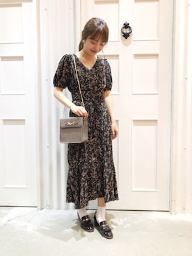 「archives（アルシーヴ）のアイテム（シューズ）」を使った、유카⑅⃝さん（レディース・157cm）の秋コーディネート