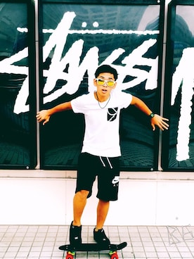 「AIRMAX90」｜「アイテム（腕時計）」を使った、@YOUKICK1227さん（メンズ・161cm）の夏コーディネート