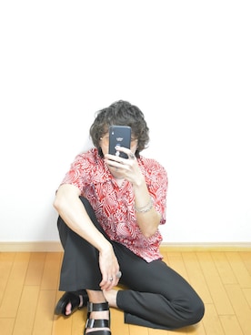 「used mix」｜「アイテム（スラックス）」を使った、kazukiさん（メンズ・164cm）の夏コーディネート