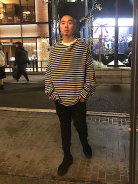 Mameさん（メンズ・168cm）の冬コーディネート