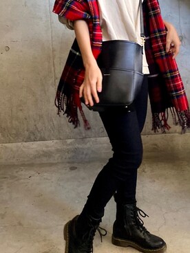 「ZARA（ザラ）のアイテム（パンツ、ブラック系）」を使った、＊tappen33＊さん（レディース・153cm）の秋コーディネート